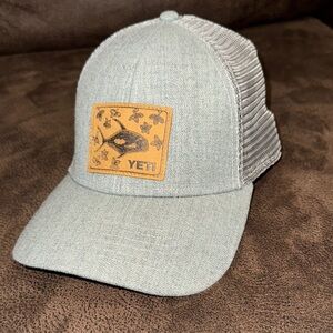 YETI Light Gray Trucker Cap with Patch